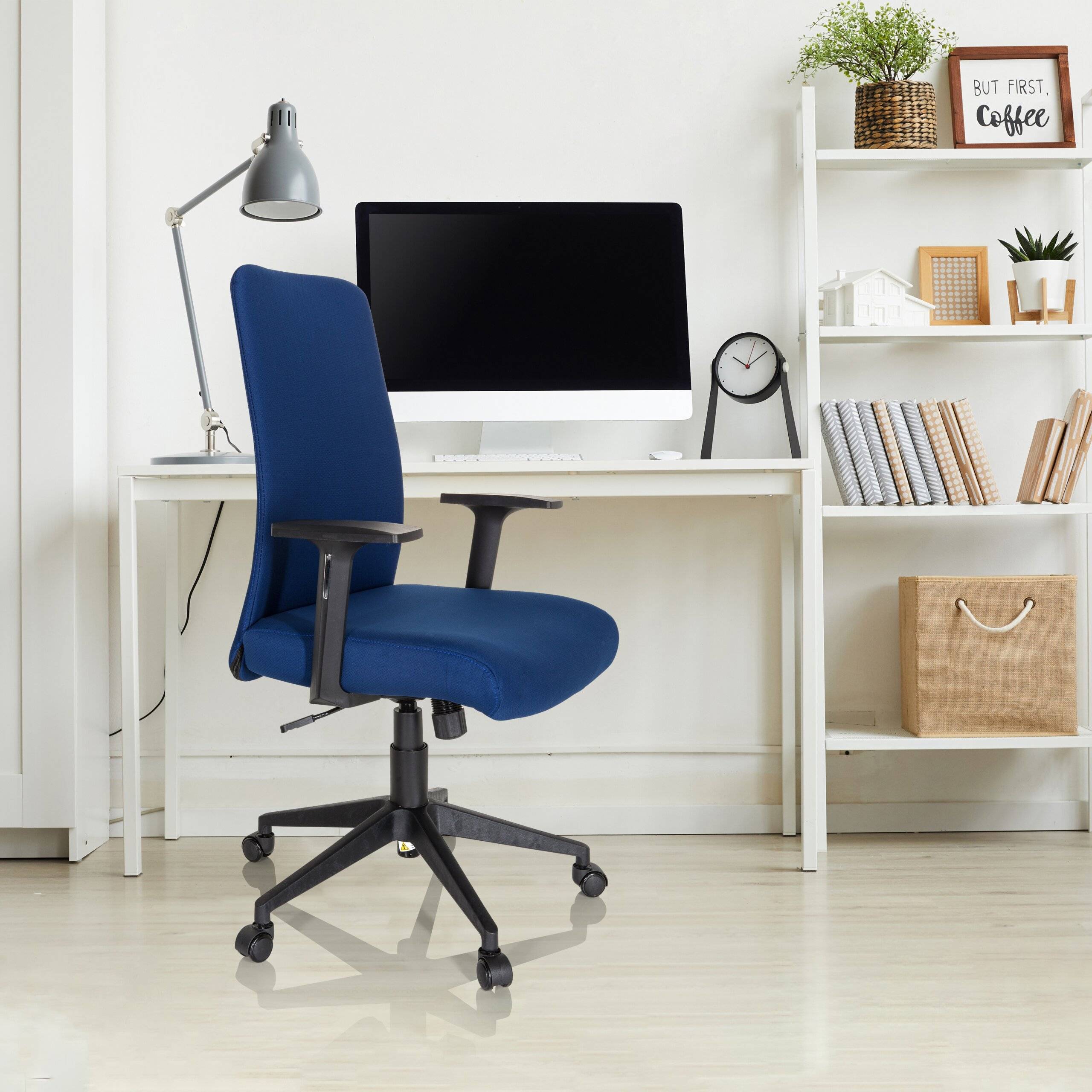 Bürostuhl Drehstuhl COSIO I Stoff blau hjh OFFICE-4