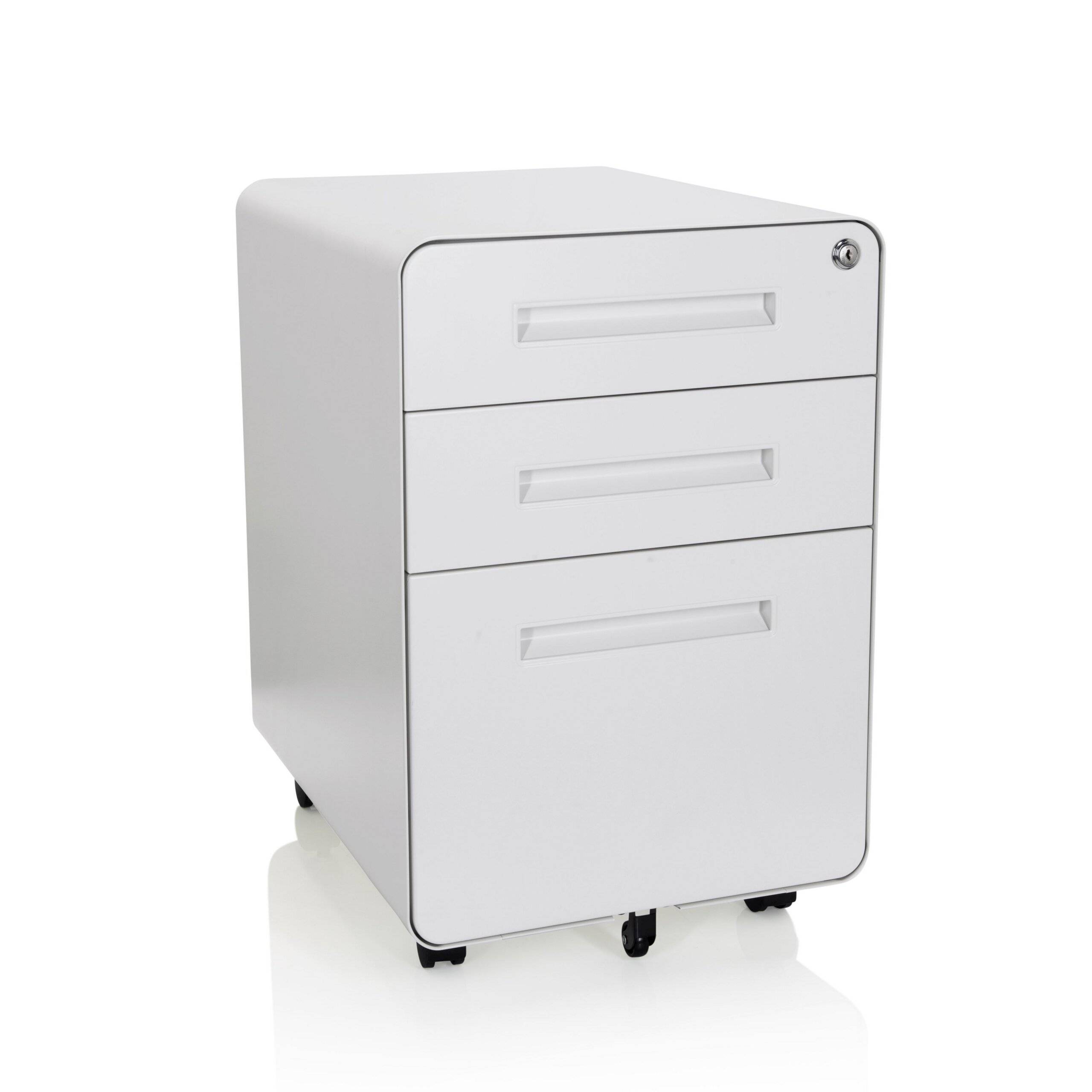 Rollcontainer COLOR PLUS I Metall weiß hjh OFFICE-0