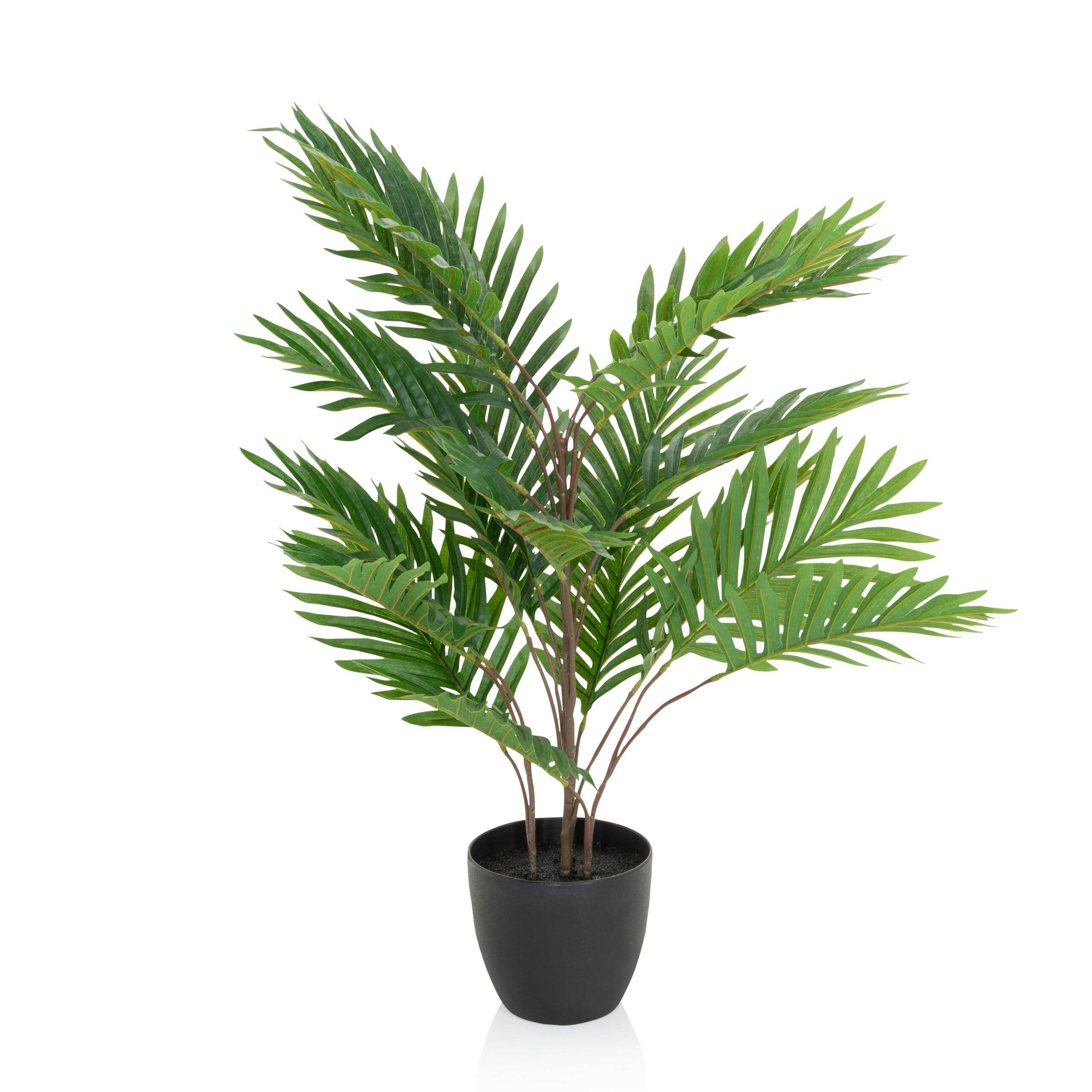 Kunstpflanze Kunstbaum ARECA Palme grün hjh OFFICE-0