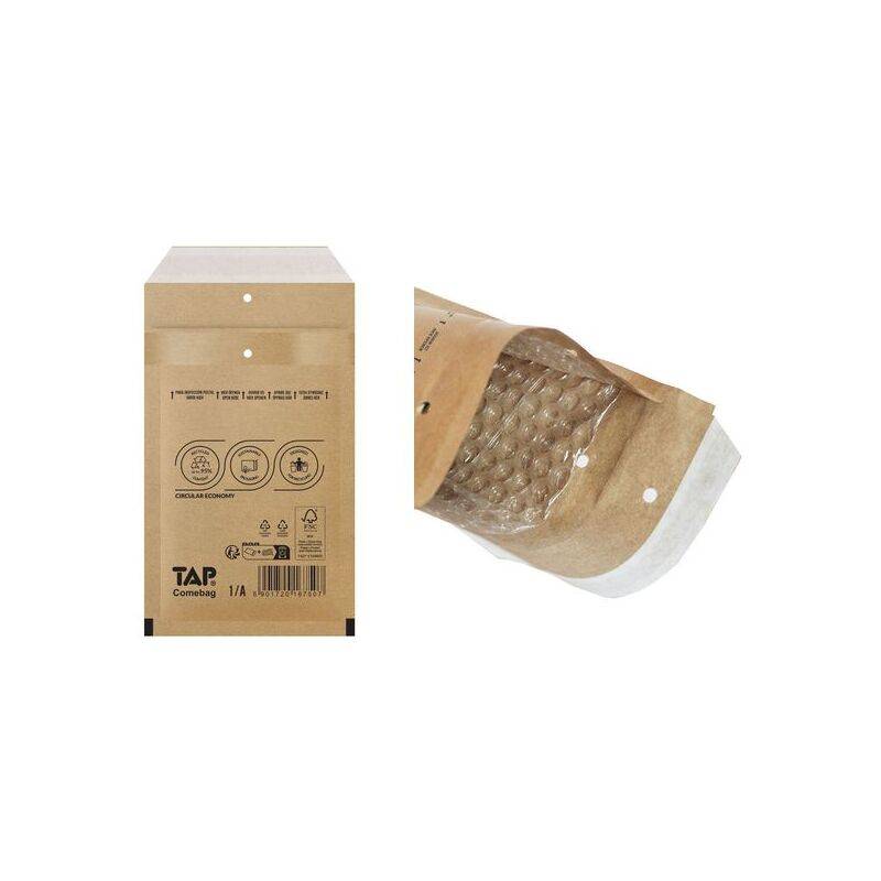 TAP Luftpolster-Versandtaschen COMEBAG, Typ B, braun, 9 g