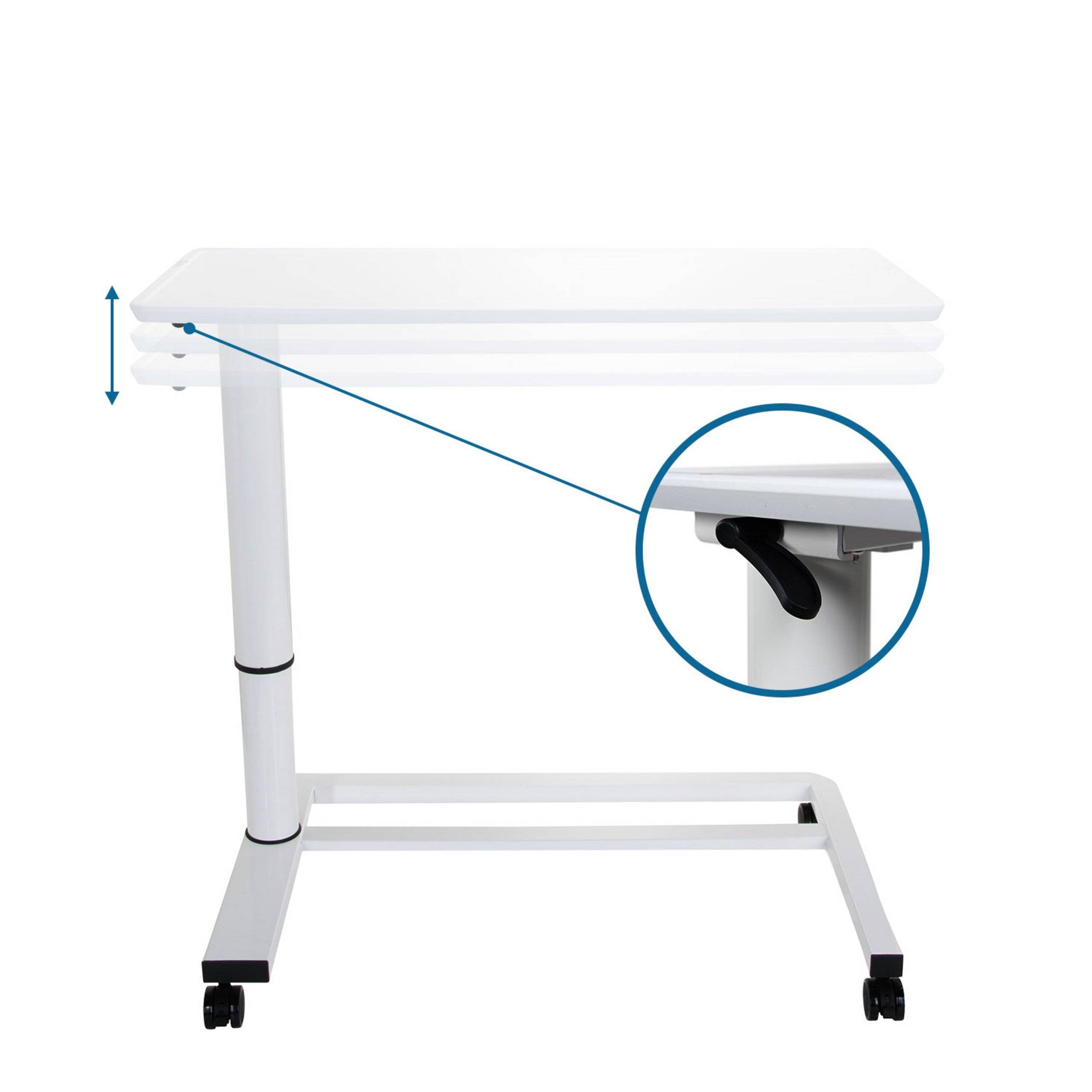 Stehtisch Beistelltisch STAND II 90 x 42 cm weiß hjh OFFICE-3