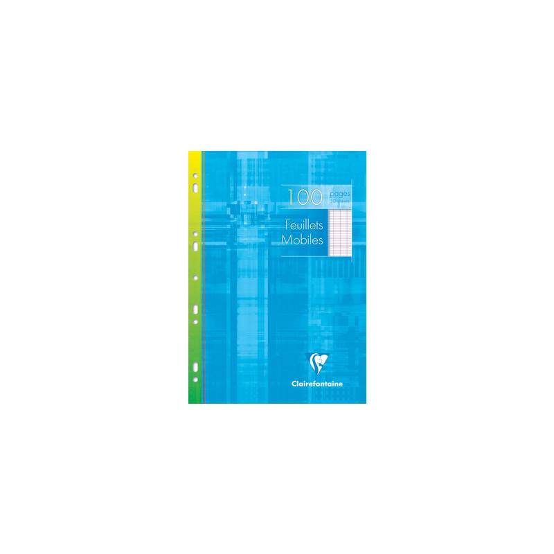 Clairefontaine Feuillets mobiles, A4, Séyès, 100 pages