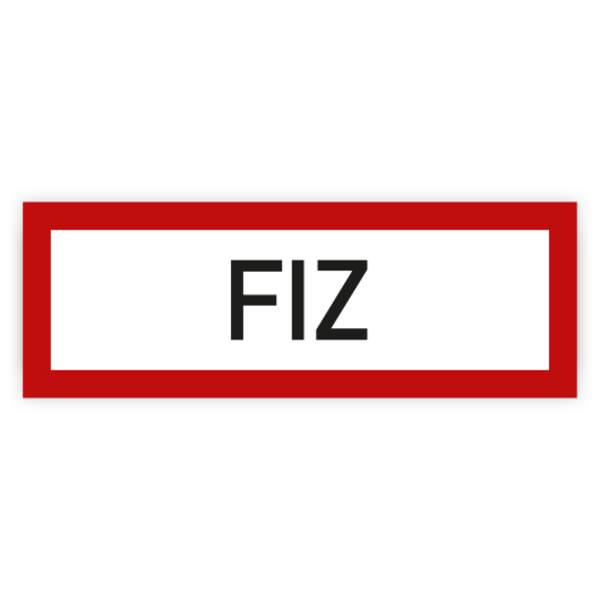 Feuerwehrzeichen, FIZ, DIN 4066, Aufkleber, Folie, 297 x 105 mm