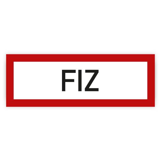 Feuerwehrzeichen, FIZ, DIN 4066, Aufkleber, Folie, 297 x 105 mm-0