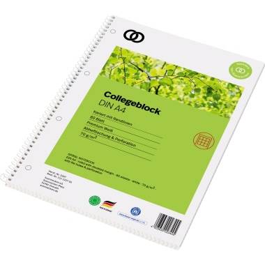Collegeblock oeco RC A4 80Blatt kariert-3