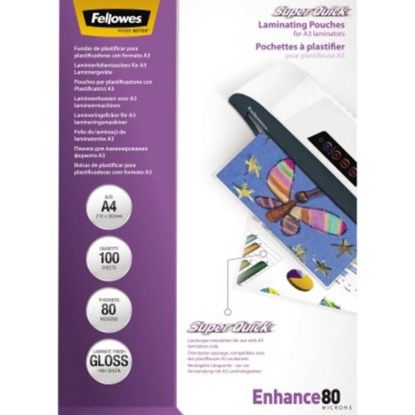 Laminierfolie Super  Quick A4 80mic 100St