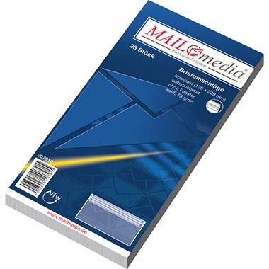 Kompaktbriefumschläge selbstklebend weiß VE=25 Stück-1