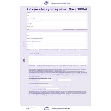 Zweckform Auftragsverarbeitung 2864 A4 4seitig Durchschlag-2
