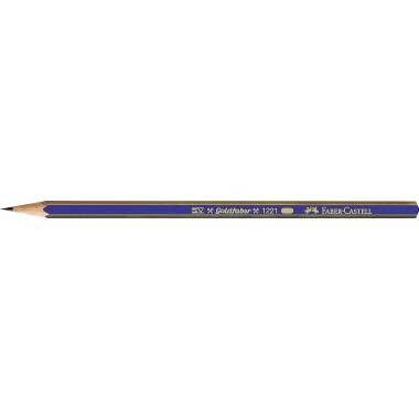 Goldfaber Bleistift 1221 H blau/grau-3