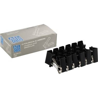 Foldbackklammer 25mm schwarz VE=12 Stück-2