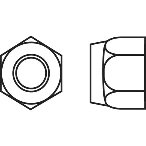 TOOLCRAFT 812822 Sicherungsmuttern M4 DIN 985 Stahl verzinkt 100 St.