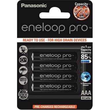 Panasonic eneloop Pro HR03 Micro (AAA)-Akku NiMH 900 mAh 1.2 V 4 St.-1