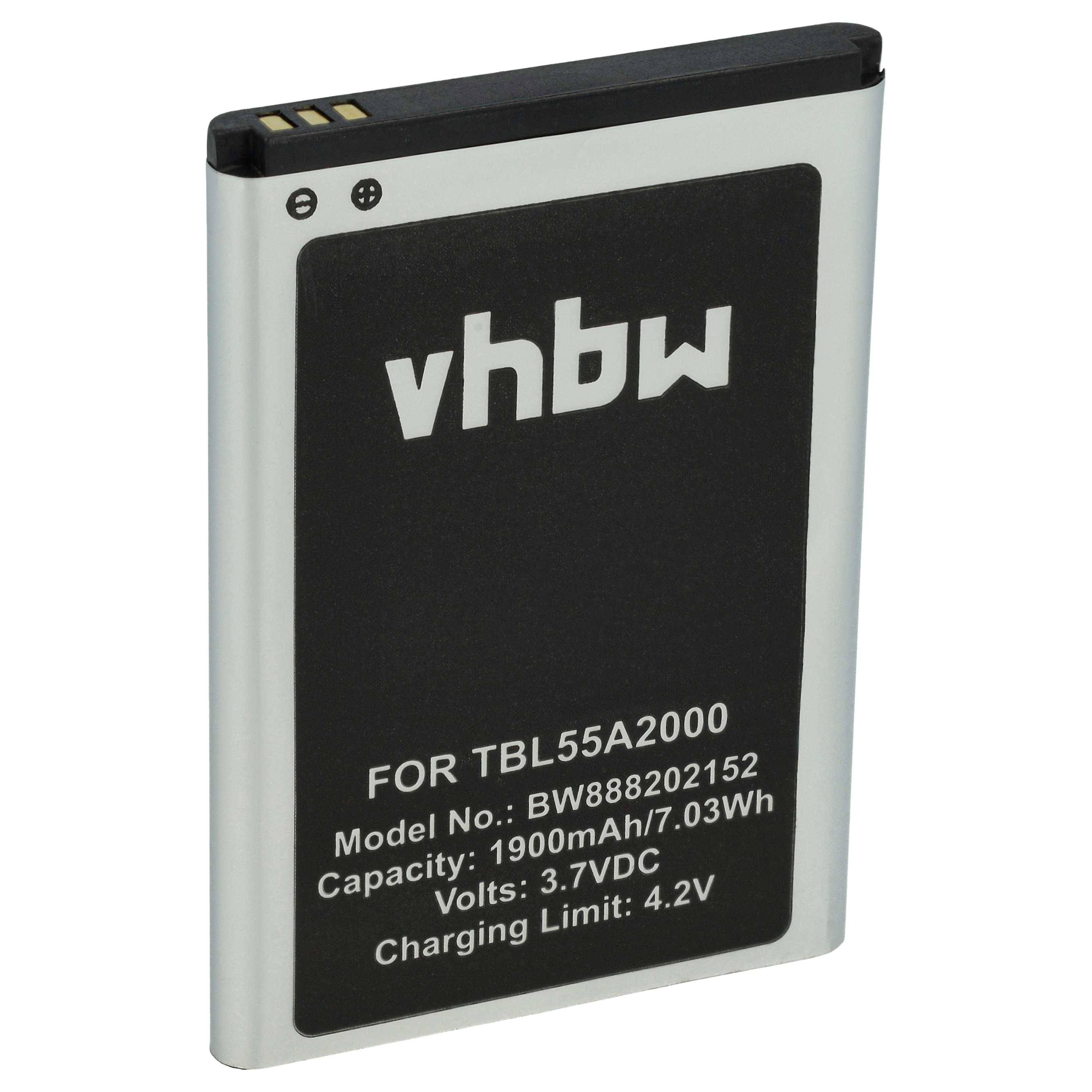 vhbw Akku Ersatz für TP-Link TBL55A2000 | TBL-55A1800 für Router Modem Hotspots (1900 mAh, 3,7 V, Li-Polymer)-0