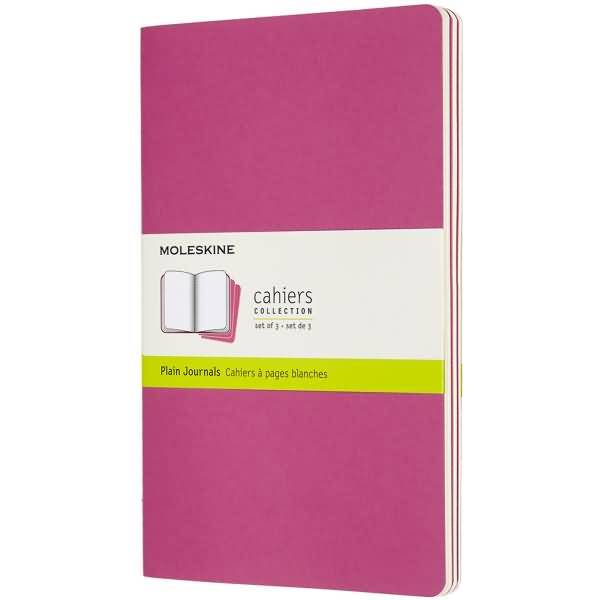 Notizheft Cahier Large A5 blanko Kartoneinband VE=3 Stück kinetisches pink-0