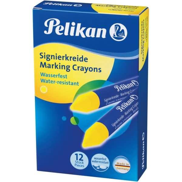 Signierkreide 762/12 gelb 12 Stifte