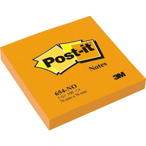 Haftnotizen 76x76mm neonorange 100 Blatt-0