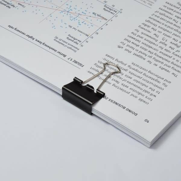 Foldback-Klammern 19mm schwarz VE=10 Stück-1
