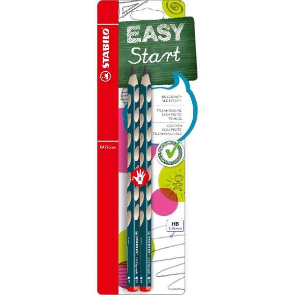 Bleistift Easygraph Minenbreite 3,15mm HB Blisterkarte petrol VE=2 Stück-0