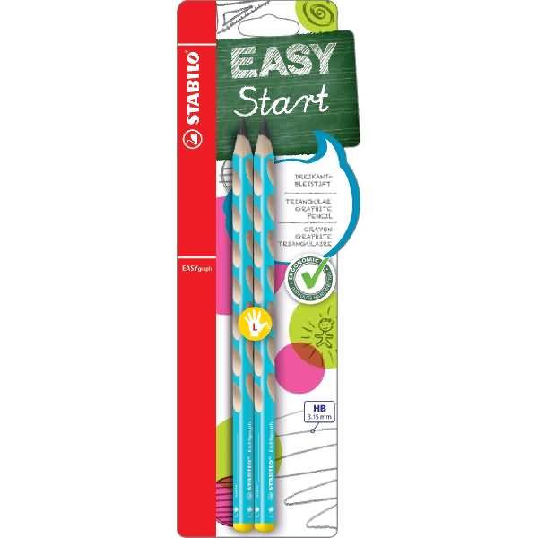 Bleistift Easygraph Minenbreite 3,15mm HB blau Blisterkarte VE=2 Stück-0
