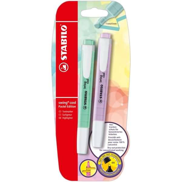 Textmarker swing cool Pastel Edition Blisterkarte 2 Stifte-0