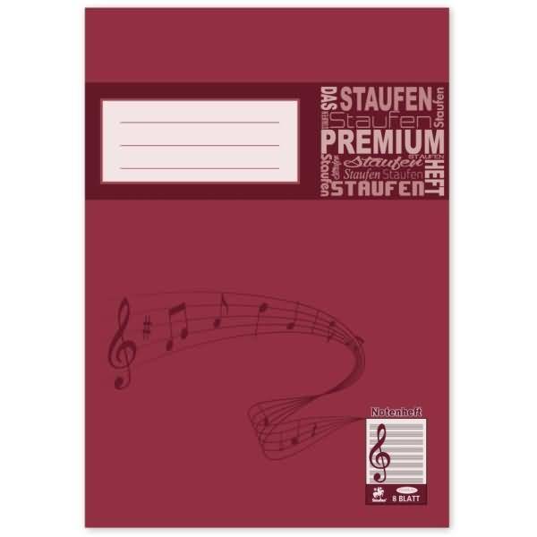 Notenheft Premium A4 8 Blatt