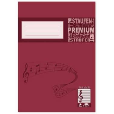 Notenheft Premium A4 8 Blatt