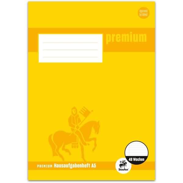 Hausaufgabenheft Premium A5 48 Wochen