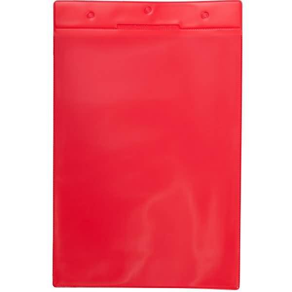 Kennzeichnungshülle A4 rot PVC VE=10 Stück