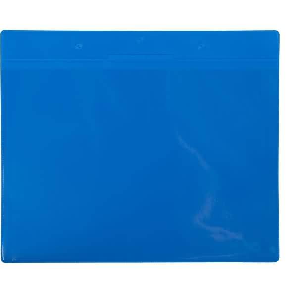 Kennzeichnungshülle A4 quer blau PVC VE=10 Stück-0