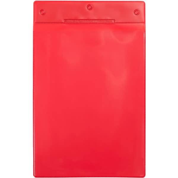 Kennzeichnungshülle A4 rot magnetisch PVC VE=10 Stück