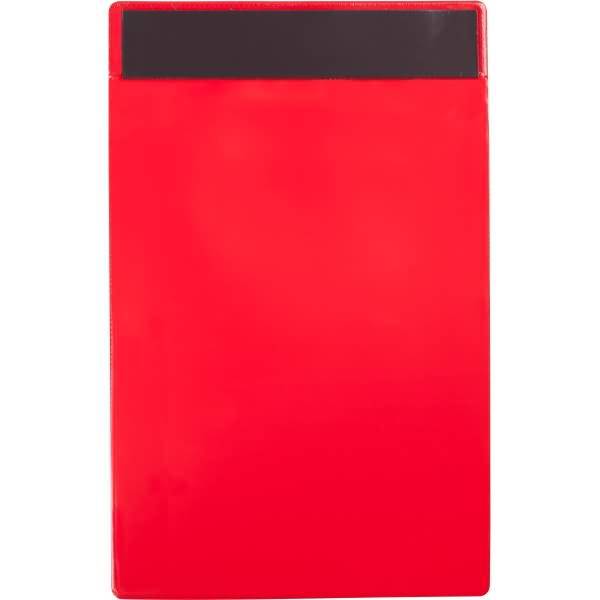 Kennzeichnungshülle A4 rot magnetisch PVC VE=10 Stück-1
