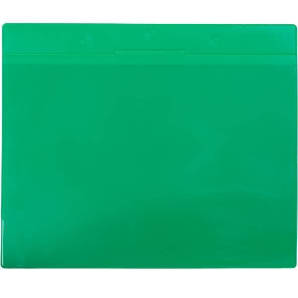 Kennzeichnungshülle A4 quer grün magnetisch PVC VE=10 Stück-0