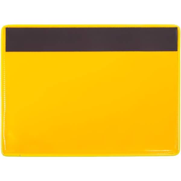 Kennzeichnungshülle A5 quer gelb magnetisch PVC mit Haltedraht VE=10 Stück-1