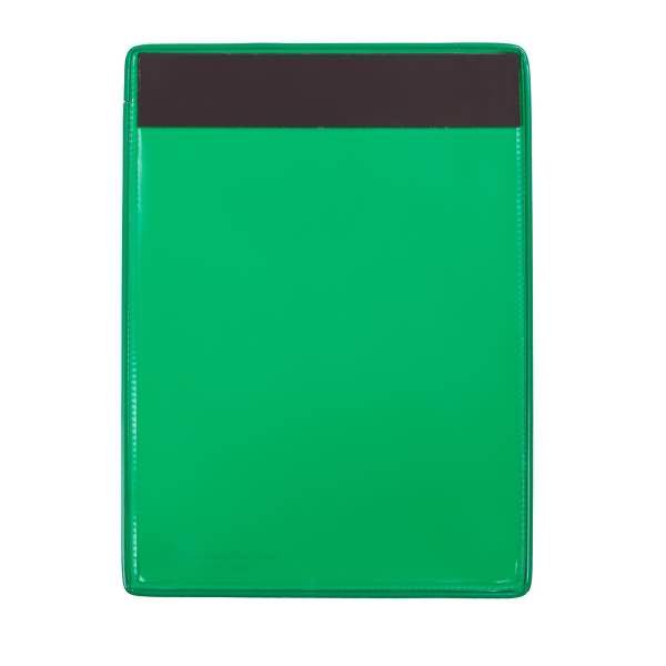 Kennzeichnungshülle A5 grün magnetisch PVC mit Haltedraht VE=10 Stück-1
