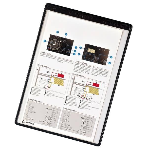Sichttafel A4 magnetisch schwarz 5 Stück