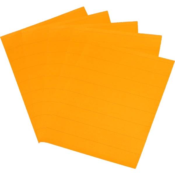 Einsteckkarten Planrecord A4 hoch B210xH297mm VE= 5 Bogen a 8 Streifen orange
