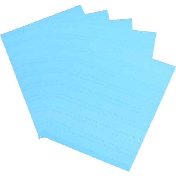 Einsteckkarten Planrecord A4 hoch B210xH297mm VE= 5 Bogen a 8 Streifen blau-0