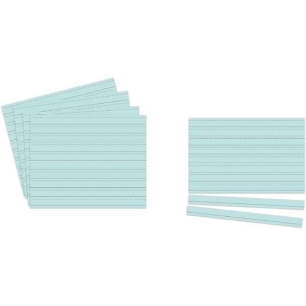 Einsteckkarten Planrecord A3 quer B420xH297mm VE= 5 Bogen a 8 Streifen himmelblau
