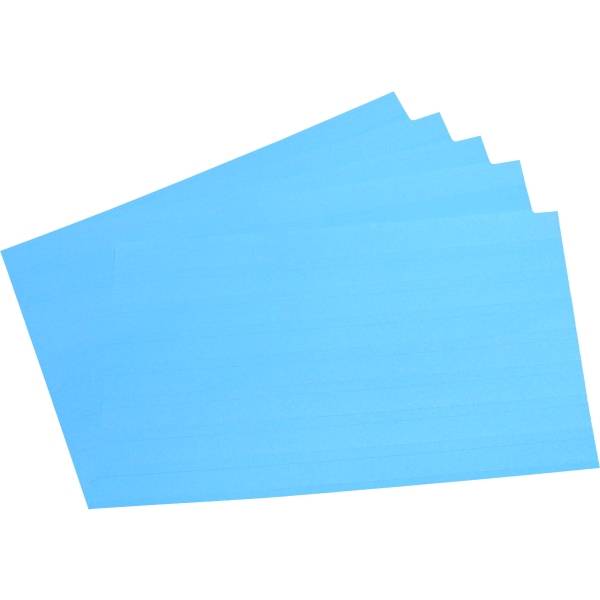 Einsteckkarten Planrecord A3 quer B420xH297mm VE= 5 Bogen a 8 Streifen blau-0