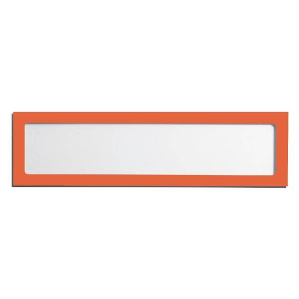 Infotasche magnetisch für Überschriften A4quer/A3hoch orange VE=5 Stück-0