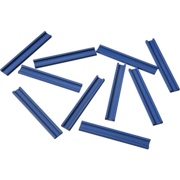 Einsteckschiene magnetisch 70x9,5mm VE=10 Stück blau-0