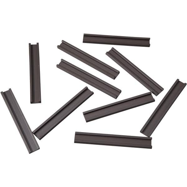 Einsteckschiene magnetisch 70x9,5mm VE=10 Stück braun