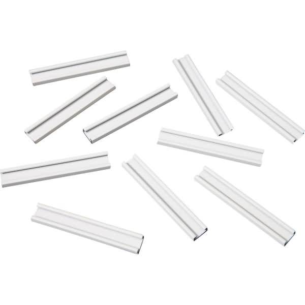 Einsteckschiene magnetisch 60x9,5mm VE=10 Stück weiß-0