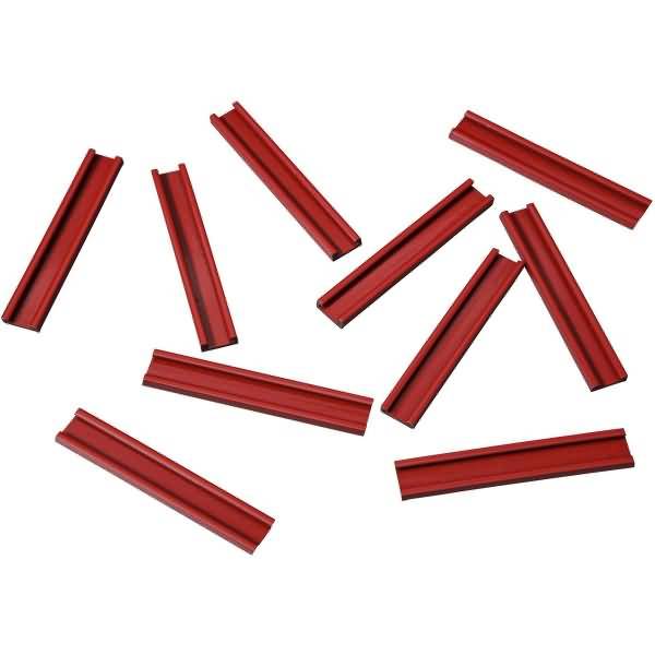 Einsteckschiene magnetisch 70x9,5mm VE=10 Stück rot-0
