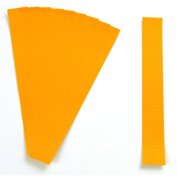 Einsteckkarten für 9,5mm Einsteckschiene 40x7,5mm VE=420 Stück orange-0