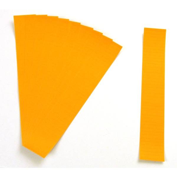 Einsteckkarten für 9,5mm Einsteckschiene 50x7,5mm VE=420 Stück orange