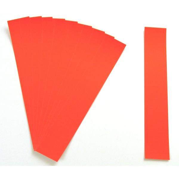 Einsteckkarten für 9,5mm Einsteckschiene 50x7,5mm VE=420 Stück rot-0