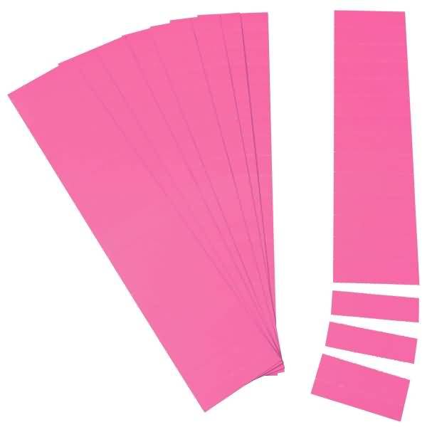 Einsteckkarten für 9,5mm Einsteckschiene 50x7,5mm VE=420 Stück magenta