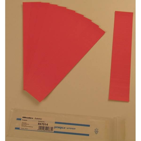 Einsteckkarten für 9,5mm Einsteckschiene 60x7,5mm VE=420 Stück magenta