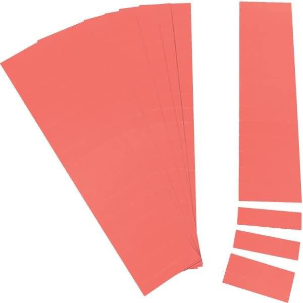Einsteckkarten für 9,5mm Einsteckschiene 70x7,5mm VE=420 Stück rot